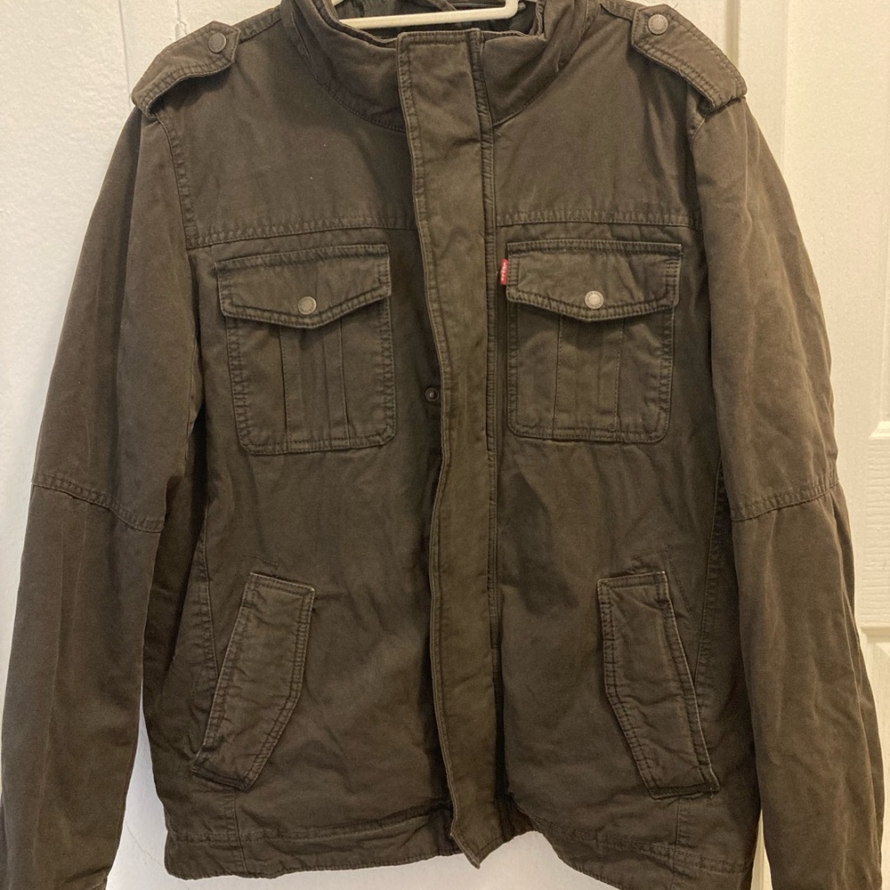 Levi's Men Olive Military Field Jacket size M